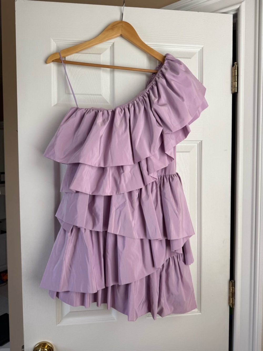 Endless Rose Lilac One-Shoulder Ruffle Mini Dress - Picture 2 of 4